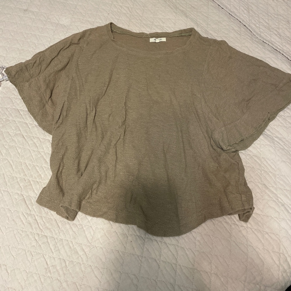 Madewell butterfly sleeve top